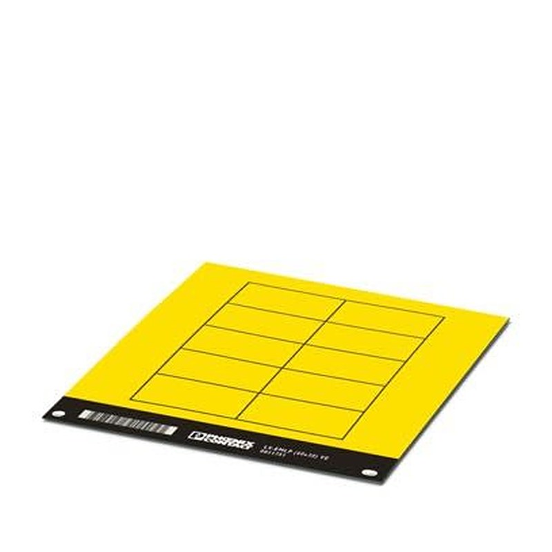 Phoenix Contact Panel Marking, 30 mm Length, 30 mm Height 0831751 Yellow