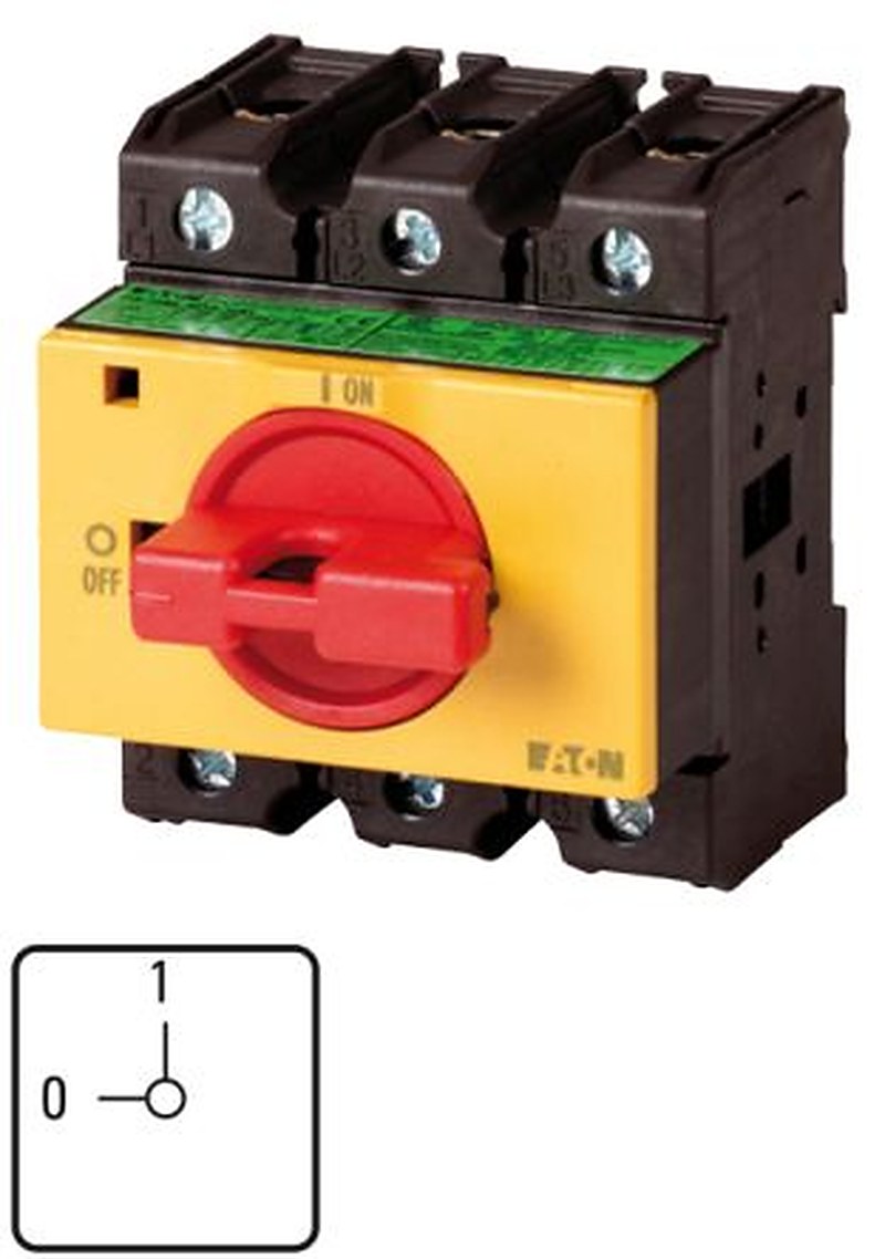 Eaton 3-Pole Panel Mount Isolator Switch -, IP30