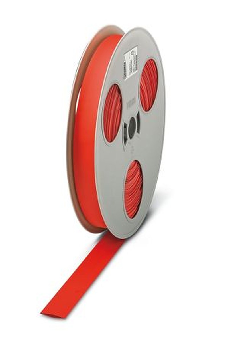 Phoenix Contact Halogen Free Heat Shrink Cable Sleeve, Red 25.4 mm Sleeve Dia. x 80m Length 2:1 Ratio, WMS-2 HF Series