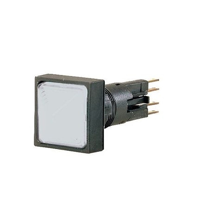 Eaton, RMQ16, Panel Mount White LED Indicator, 16 mm Cutout, IP65, Square, 24V