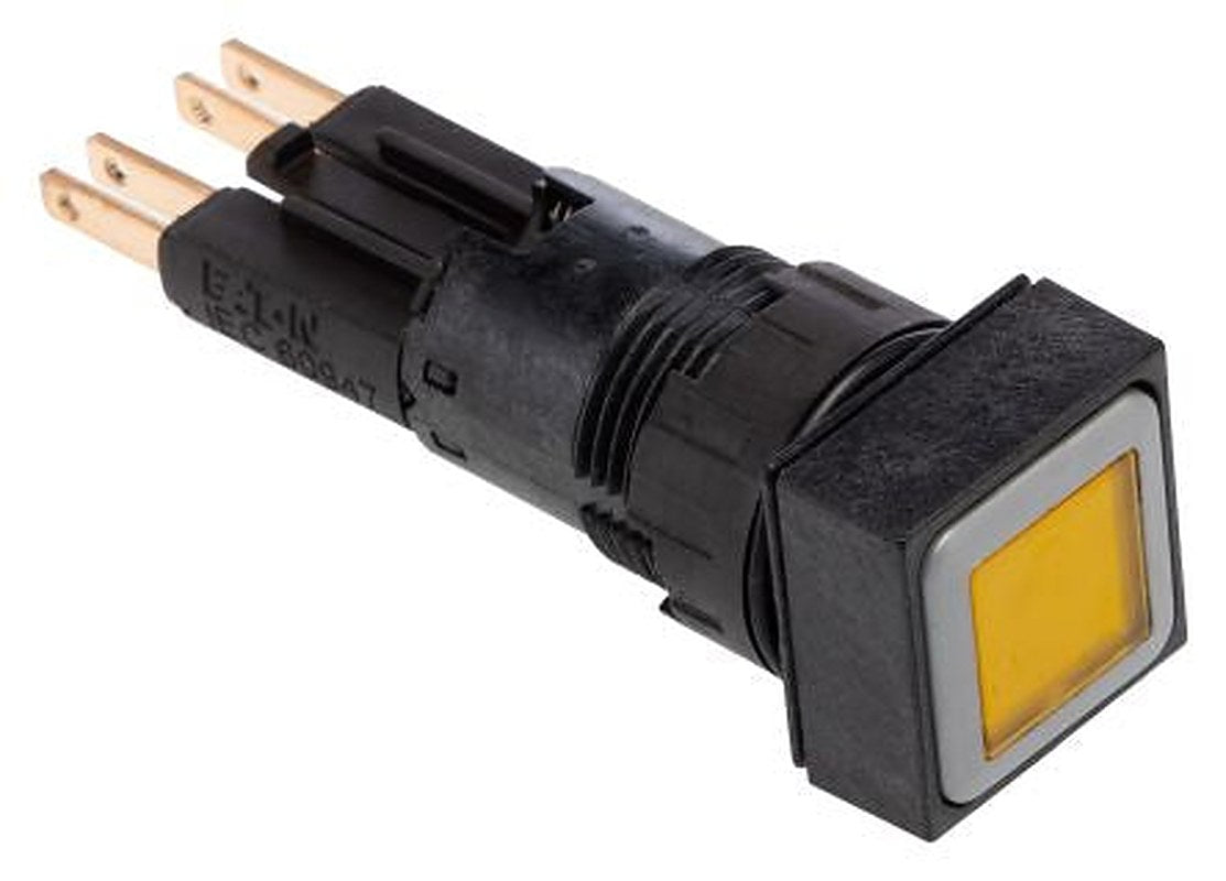 Eaton RMQ16 Series Yellow Momentary Push Button Actuator, 16 mm Cutout, IP65