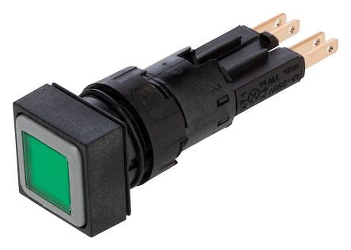 Eaton RMQ16 Series Green Momentary Push Button Switch, 16 mm Cutout, IP65