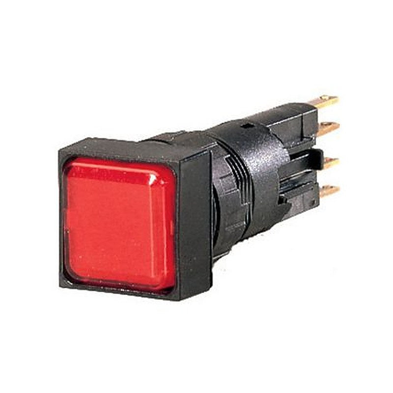 Eaton, RMQ16, Panel Mount Red LED Indicator, 16 mm Cutout, IP65, Square, 24V