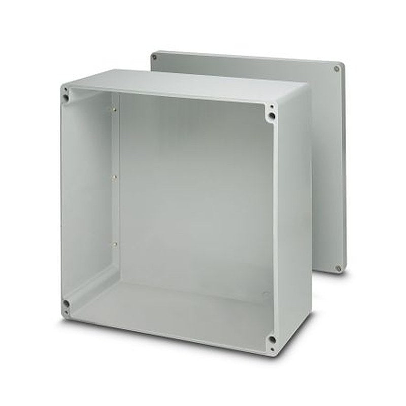 Phoenix Contact E PE A Series Grey Fibreglass Reinforced Polyester Junction Box, 121 mm, 250mm 400 mm