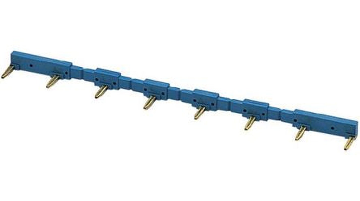 Finder, 95 Jumper Link Right Angle Male Blue Jumper Link 8 Way 1 Row 15.8 mm Pitch