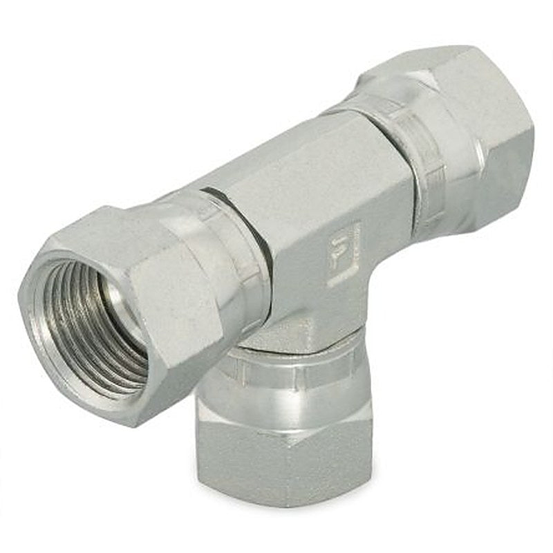 Parker 10 JX6-S Hydraulic Fitting Female, Steel, 0.63 in Hose ID