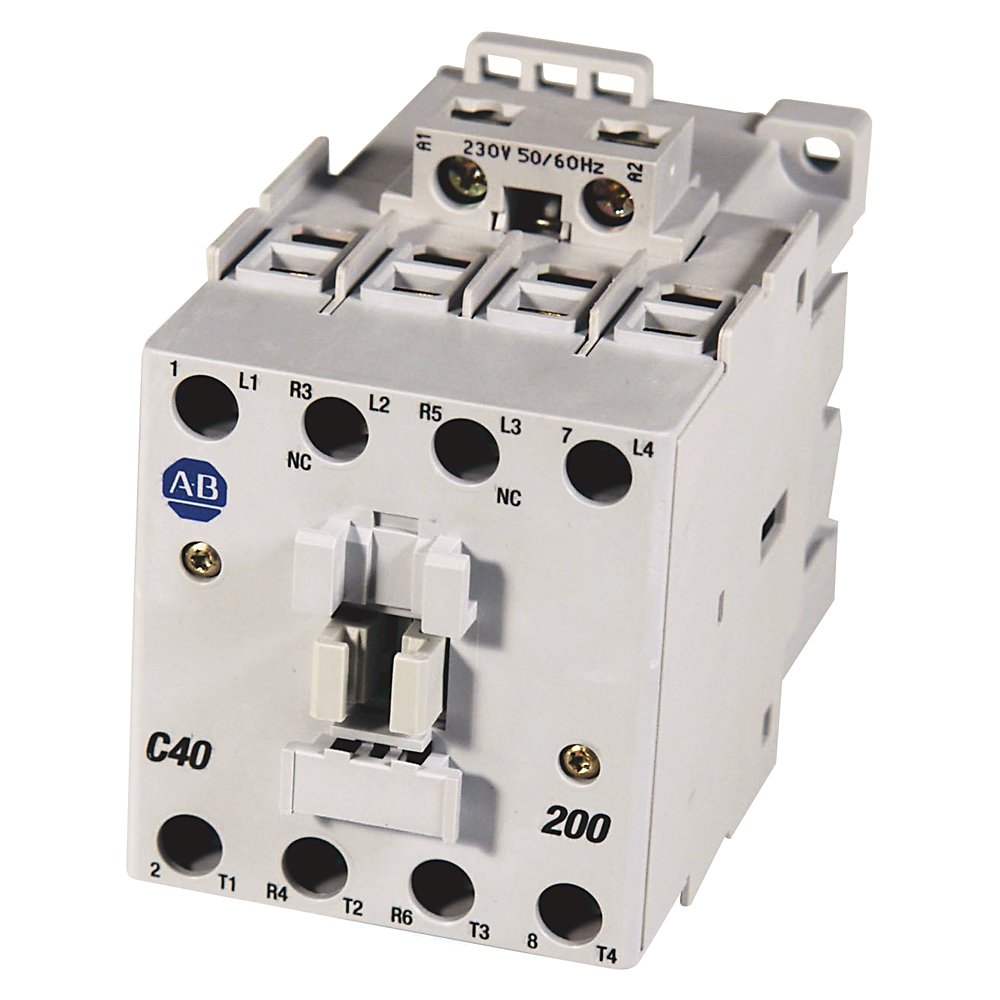 100-C IEC Contactor, Screw Terminals, Line Side, 37A, 4 N.O. 0 N.C. Main Contact Configuration, Single Pack