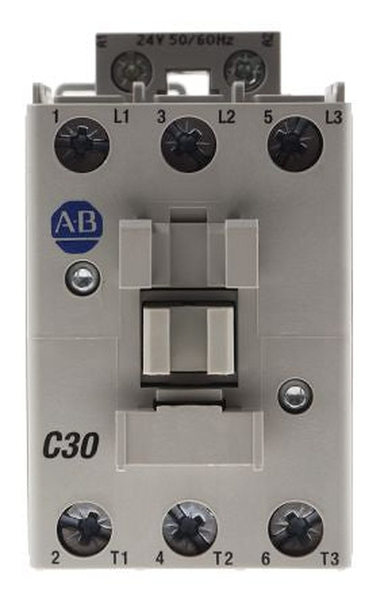 Allen Bradley 100C Contactor, 24V ac Coil, 3-Pole, 30 A, 15 kW 24V ac, 3 NO, 690V ac