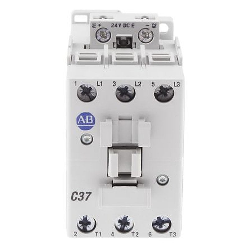 Allen Bradley 100C Contactor, 24V dc Coil, 3-Pole, 37 A, 18.5 kW 24V dc, 3 NO, 690V ac