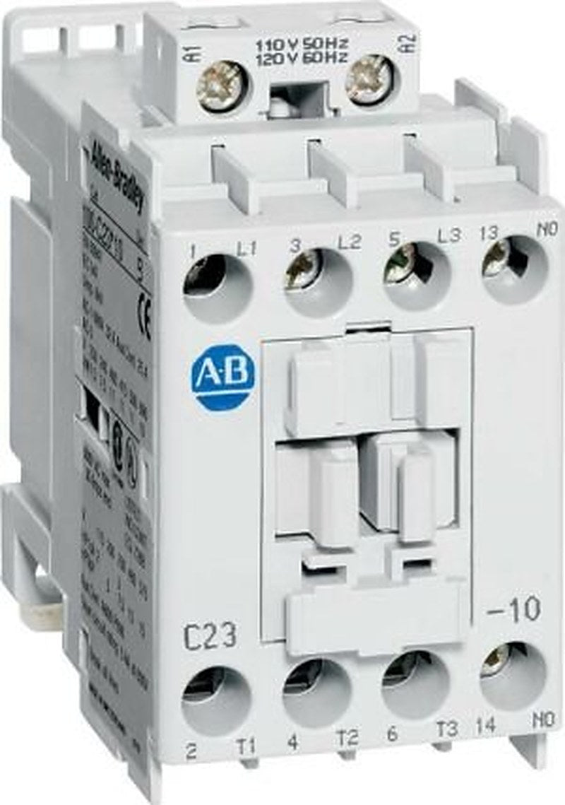 100-C IEC Contactor, Screw Terminals, Line Side, 37A, 2 N.O. 2 N.C. Main Contact Configuration, Single Pack