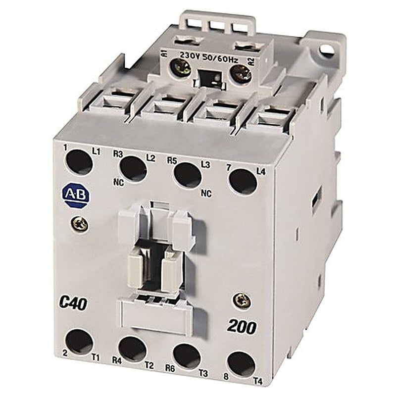100-C IEC Contactor, 36-48V DC Electronic Coil, Screw Terminals, Line Side, 43A, 0 N.O. 0 N.C. Auxiliary Contact Configuration, Single Pack