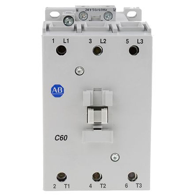 Allen Bradley 100C Contactor, 24V ac Coil, 3-Pole, 60 A, 32 kW 24V ac, 3 NO, 690V ac