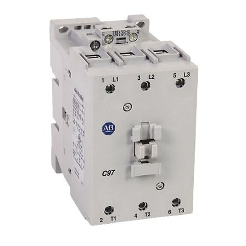 Allen Bradley 100C Contactor, 24V dc Coil, 3-Pole, 97 A, 52 kW 24V dc, 3 NO, 690V ac