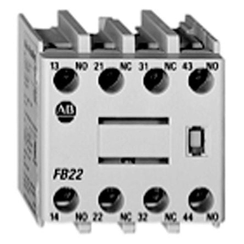 Allen Bradley Auxiliary Contact, 4 Contact, 2 NC/2 NO, 100-C Contactors, Front, 9 A, 100-CRFA22