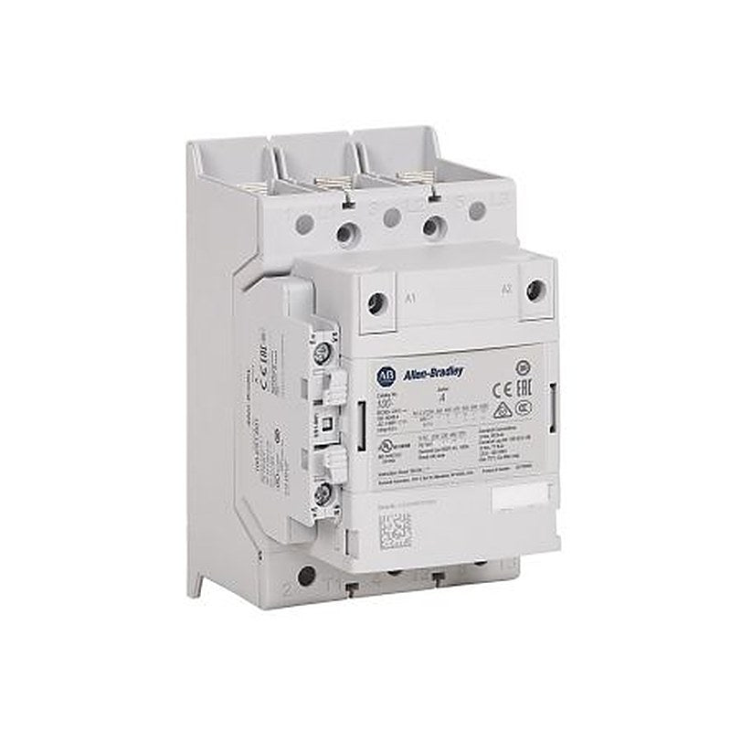 Allen Bradley 100-E Contactor, 24V dc, 60 V dc Coil, 3-Pole, 146 A, 75 kW 60V dc, 1 NO/1 NC, 400V ac