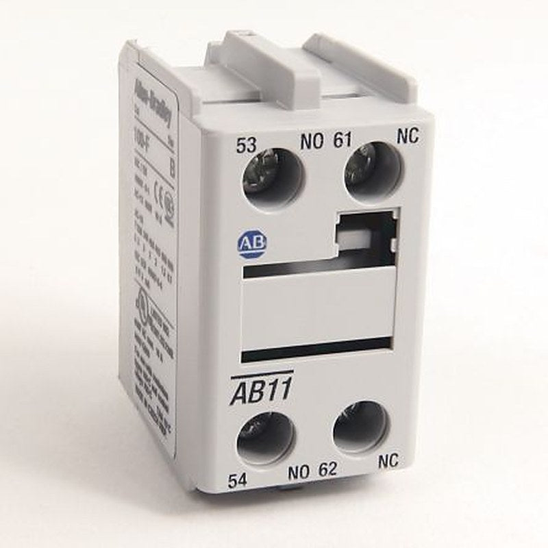 Allen Bradley Auxiliary Contact Block, 4 Contact, 3 NO, 100C, Front, 50 A, 100-FA13