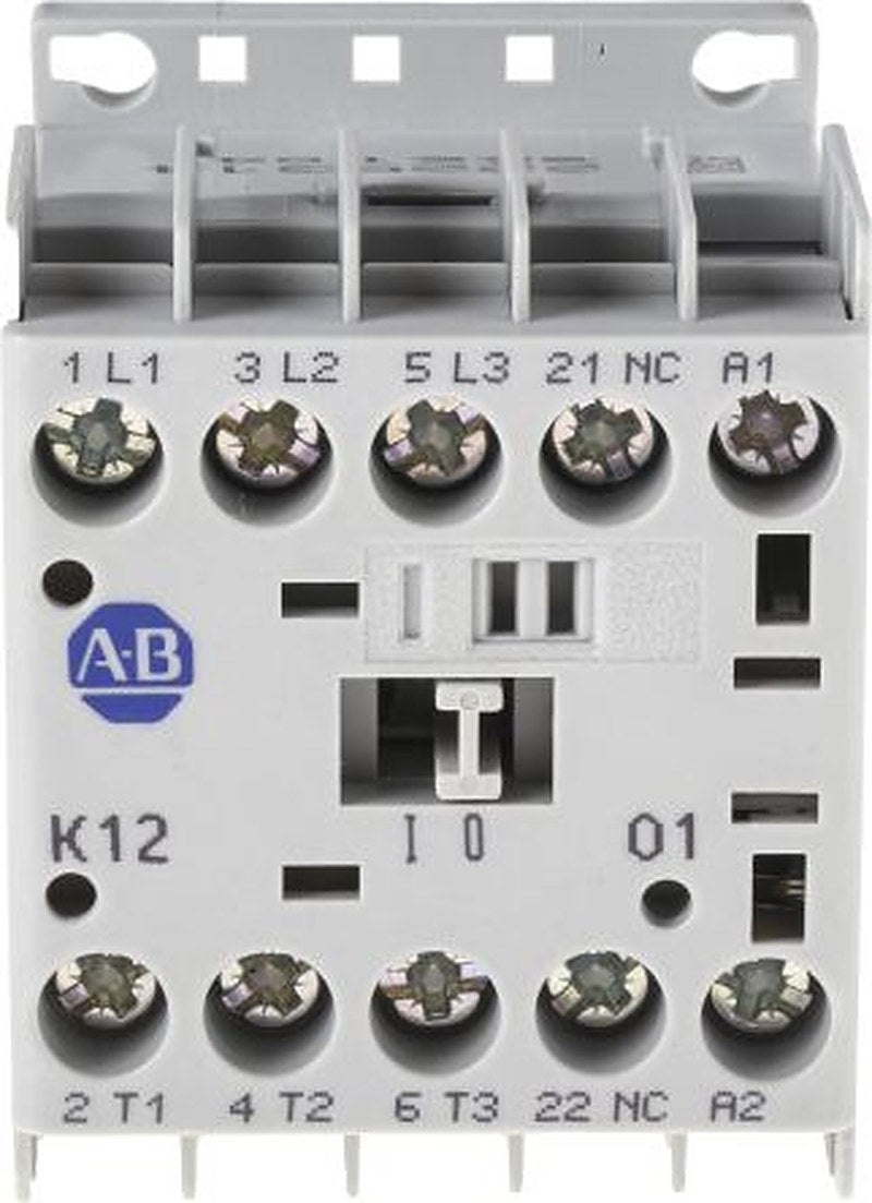 Allen Bradley 100K Contactor, 24V dc Coil, 3-Pole, 12 A, 5.5 kW 24V dc, 3 NO, 690V ac