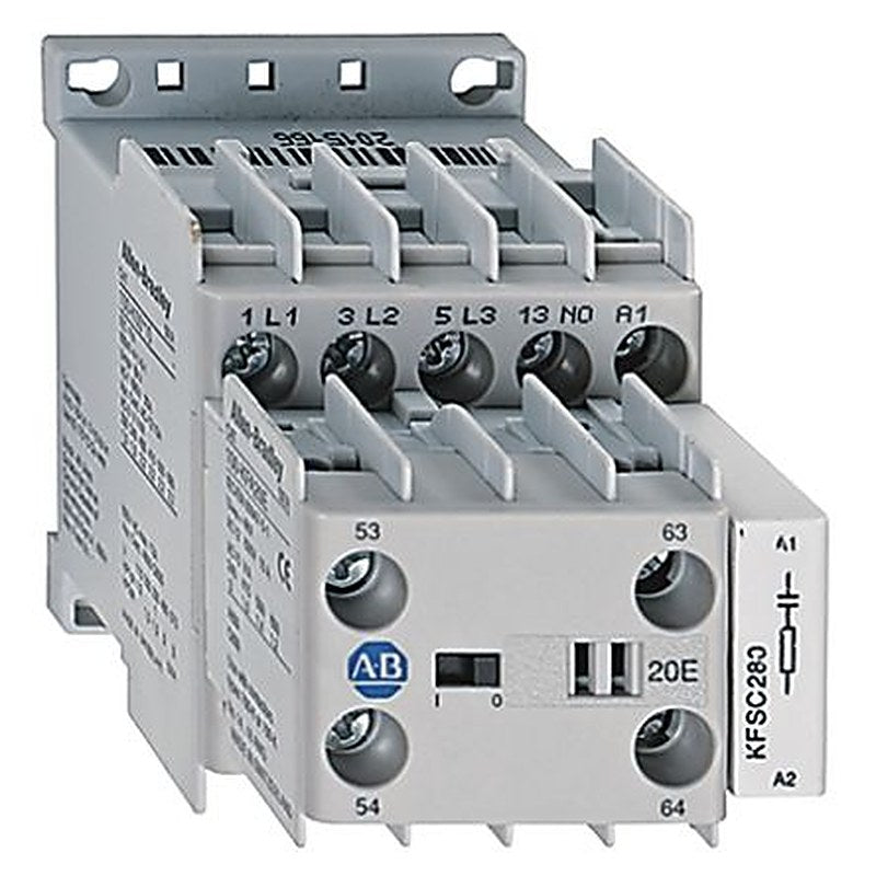 Allen Bradley 100K Contactor, 24V dc Coil, 3-Pole, 9 A, 8.7 kW 24V dc, 3 NO, 690V ac