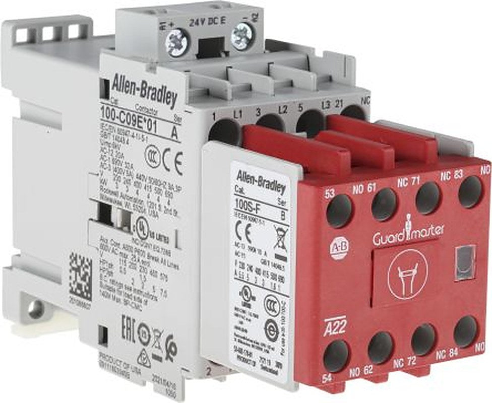 Allen Bradley 100S-C Contactor, 24V dc Coil, 3-Pole, 9 A, 7.5 kW 24V dc, 2 NO/3 NC, 690V ac