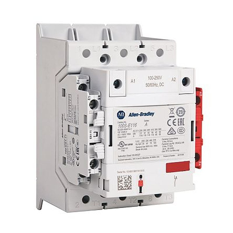 Allen Bradley 100S-E Contactor, 3-Pole, 146 A, 90 kW 24V, 3 NO, 1kV ac
