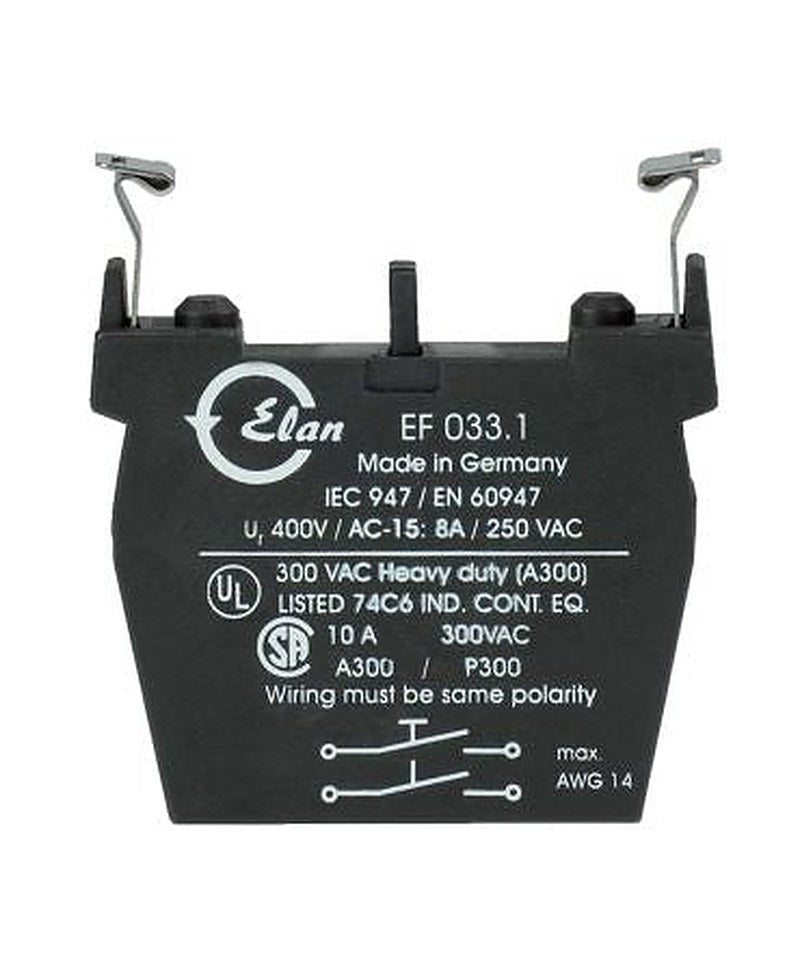 Schmersal EF033.1 Series Contact Block, 230V ac, 2 NO