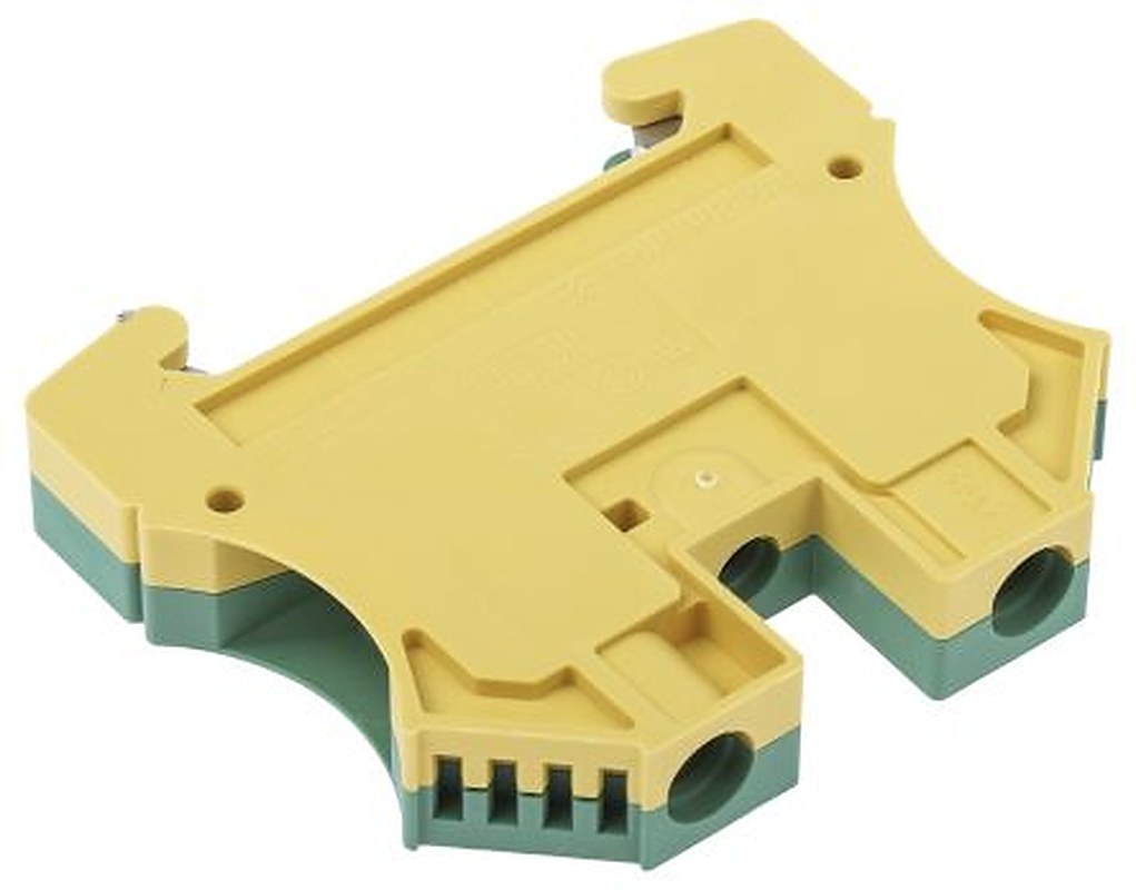 Weidmüller 2-Way WPE 10 Earth Terminal Block, 10mm², 16AWG, 6 AWG Wire, Screw, Wemid Housing, ATEX