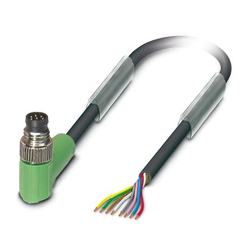 Phoenix Contact Male 8 way M8, Straight to 8 way Straight Sensor Cable, 1.5 m