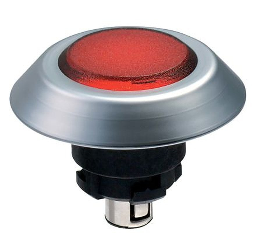 Schmersal NMLRT Series Red Momentary Push Button Switch, 22.3 mm Cutout, IP67, IP69K