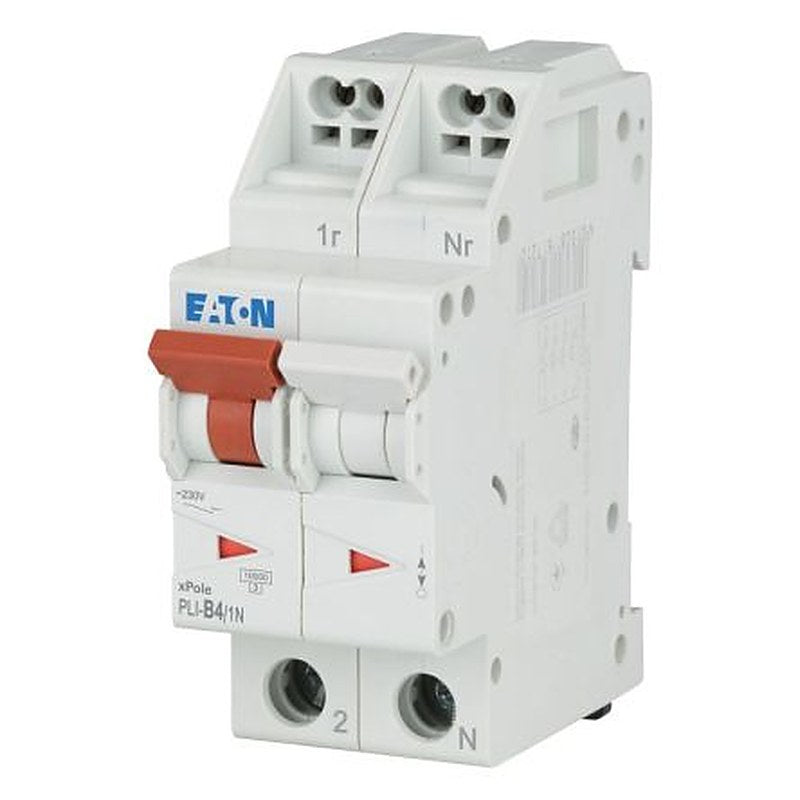 Eaton Eaton Moeller Miniature Circuit Breaker, 1-Pole, 4A, Type B, 230V ac AC, 48 V dc DC, 10 kA Breaking Capacity