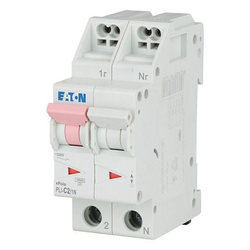 Eaton Eaton Moeller Miniature Circuit Breaker, 1-Pole, 2A, Type C, 230V ac AC, 48 V dc DC, 10 kA Breaking Capacity