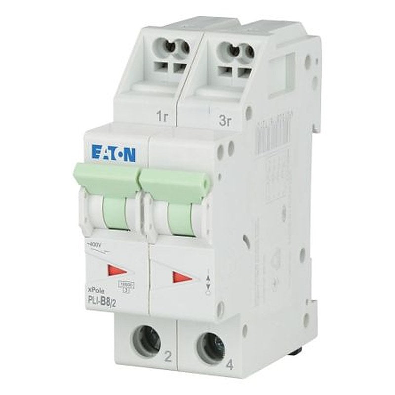 Eaton Eaton Moeller Miniature Circuit Breaker, 2-Pole, 8A, Type B, 400V ac AC, 48 V dc DC, 10 kA Breaking Capacity