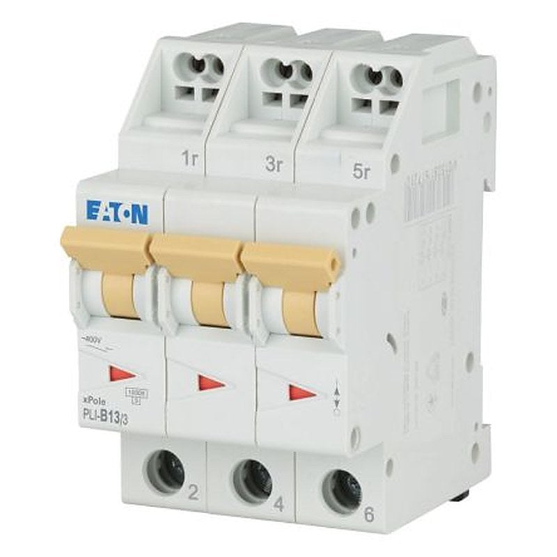 Eaton Eaton Moeller Miniature Circuit Breaker, 3-Pole, 13A, Type B, 400V ac AC, 48 V dc DC, 10 kA Breaking Capacity