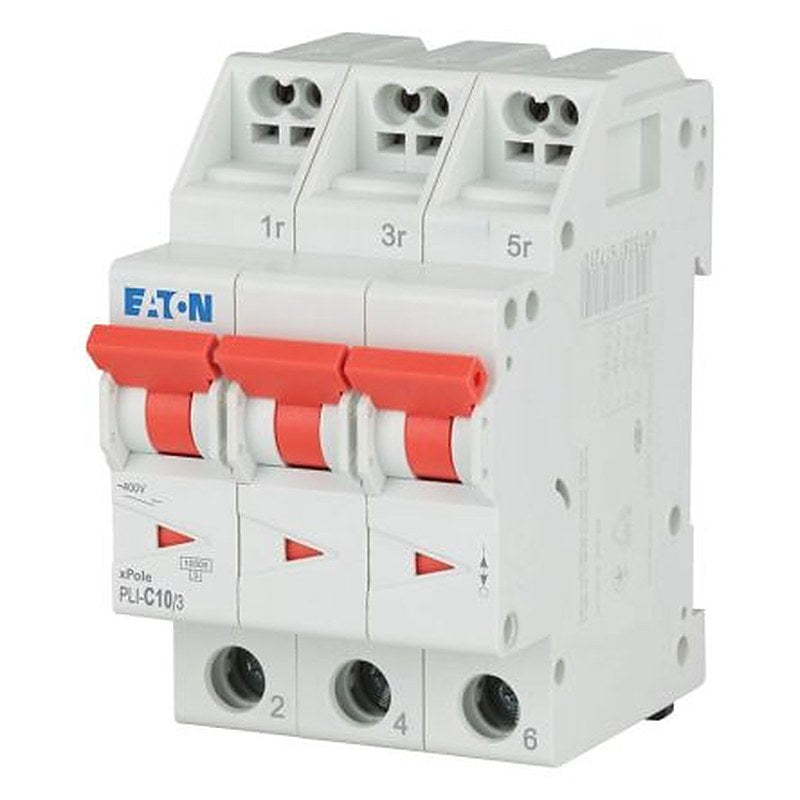 Eaton Eaton Moeller Miniature Circuit Breaker, 3-Pole, 10A, Type C, 400V ac AC, 48 V dc DC, 10 kA Breaking Capacity