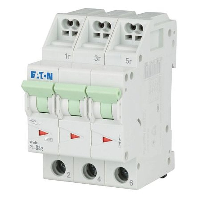 Eaton Eaton Moeller Miniature Circuit Breaker, 3-Pole, 8A, Type D, 400V ac AC, 48 V dc DC, 10 kA Breaking Capacity