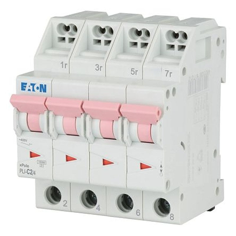 Eaton xPole Eaton Moeller Miniature Circuit Breaker, 4-Pole, 2A, Type C, 400V ac AC, 10 kA Breaking Capacity