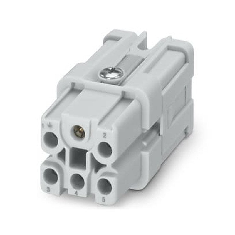 Phoenix Contact Heavy Duty Power Connector Insert, 16A, HC-Q Series Female, 5 Contacts