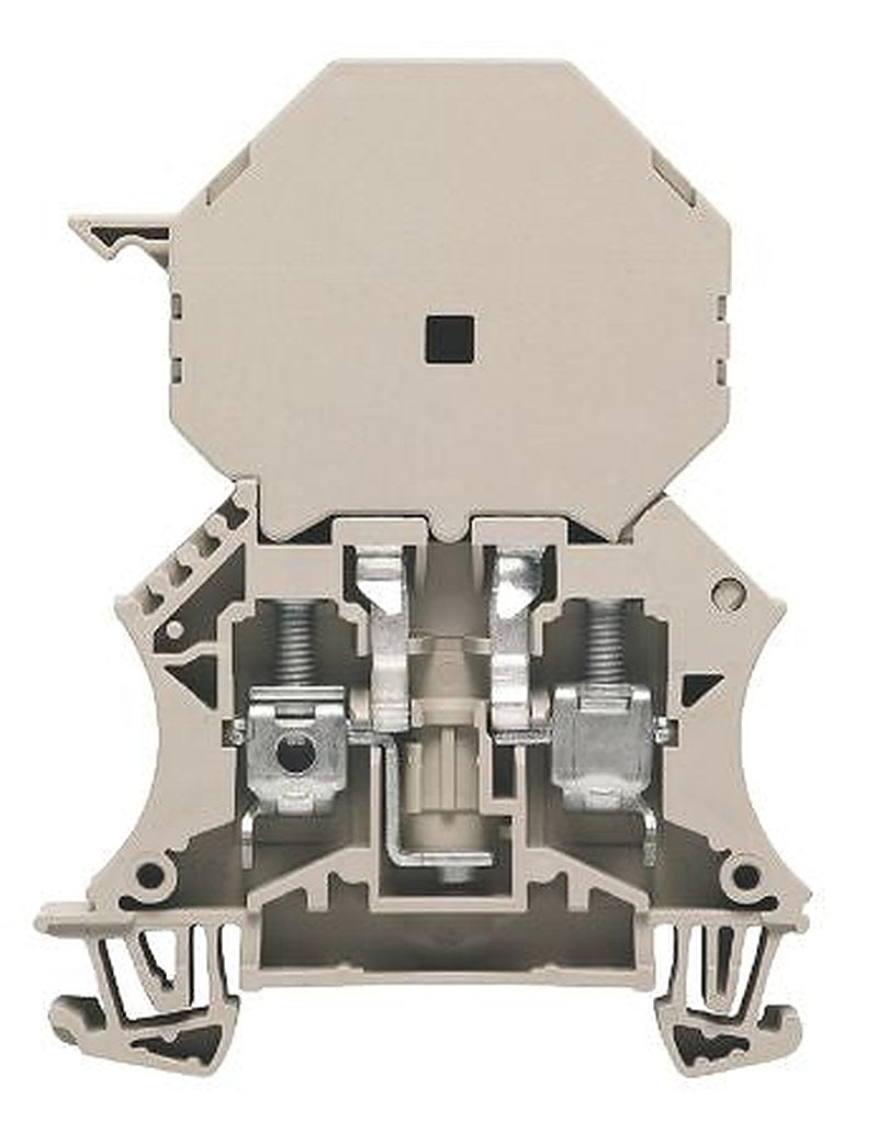 Weidmüller 1014200000 W Series Fused DIN Rail Terminal Beige, 1-Level Fused, Screw
