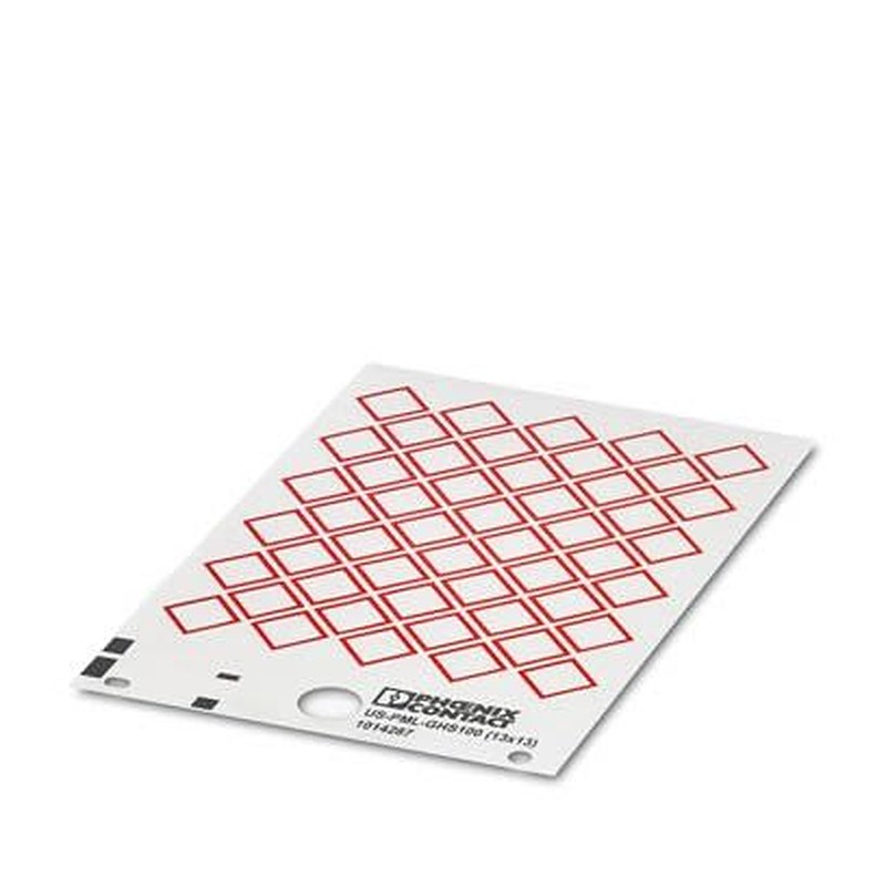 Phoenix Contact Red, White Polyester Safety Label 13 mm x 13 mm