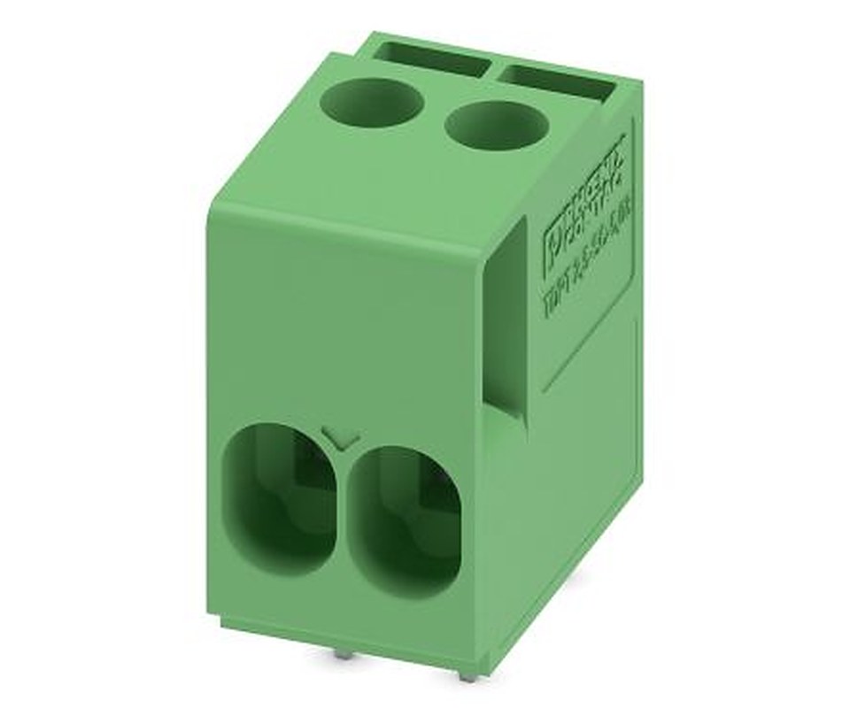 Phoenix Contact TDPT 2.5/ 2-SC-5.08 Series Straight Through Hole PCB Terminal Block, 2 Contact(s), 5.08 mm Pitch, 1 Row