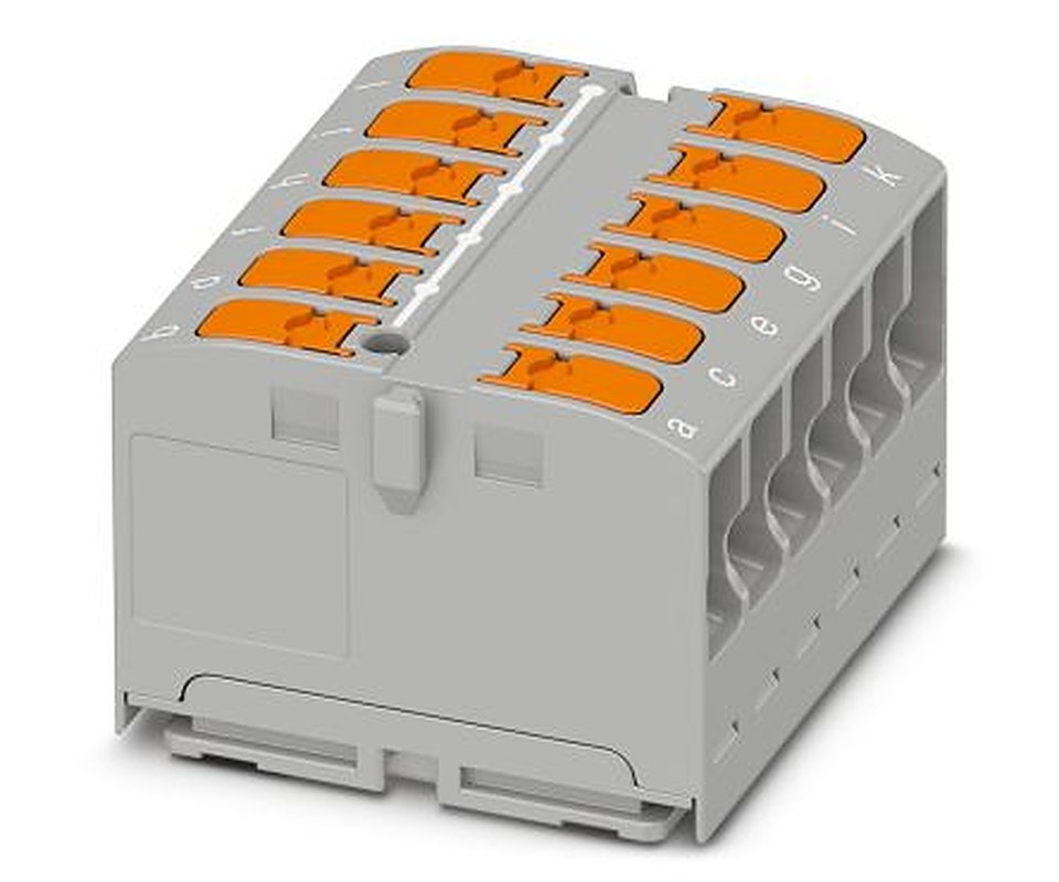 Phoenix Contact Distribution Block, 12 Way, 450V, 24A, Grey