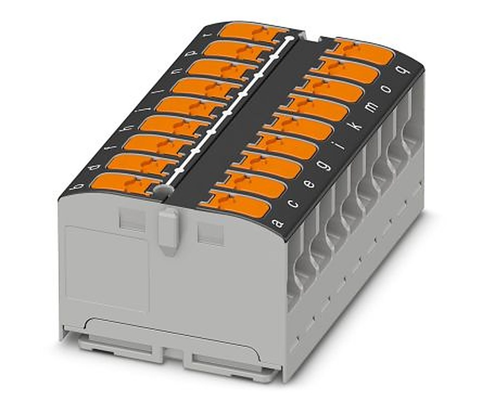 Phoenix Contact Distribution Block, 18 Way, 450V, 24A, Blue