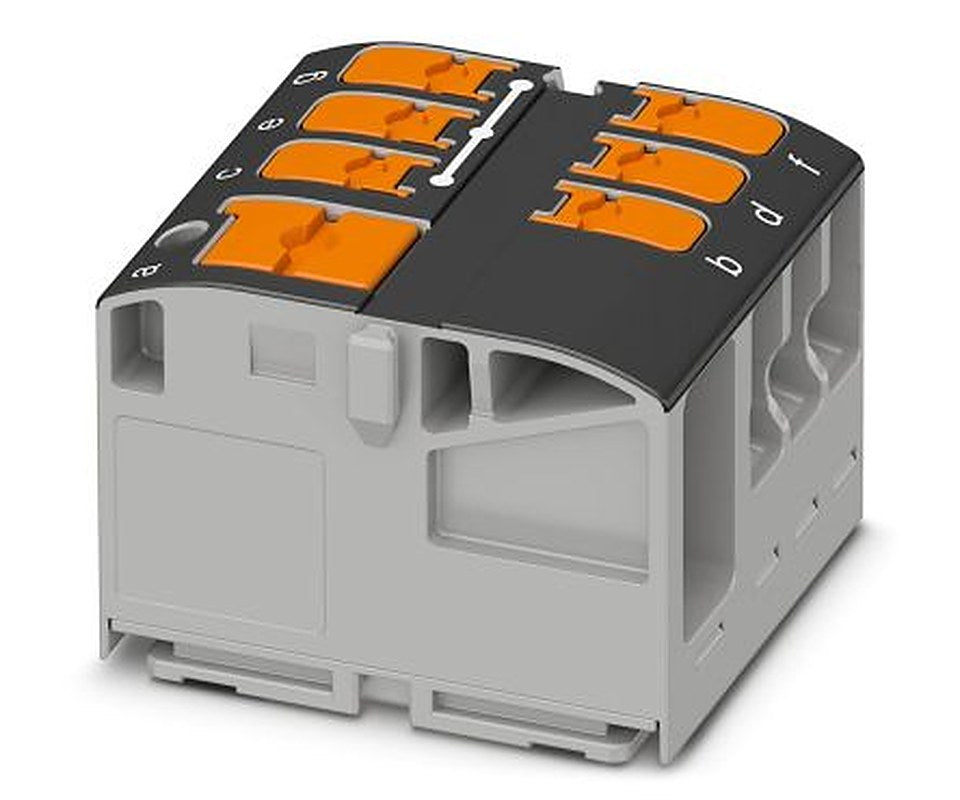 Phoenix Contact Distribution Block, 7 Way, 450V, 24A, Black