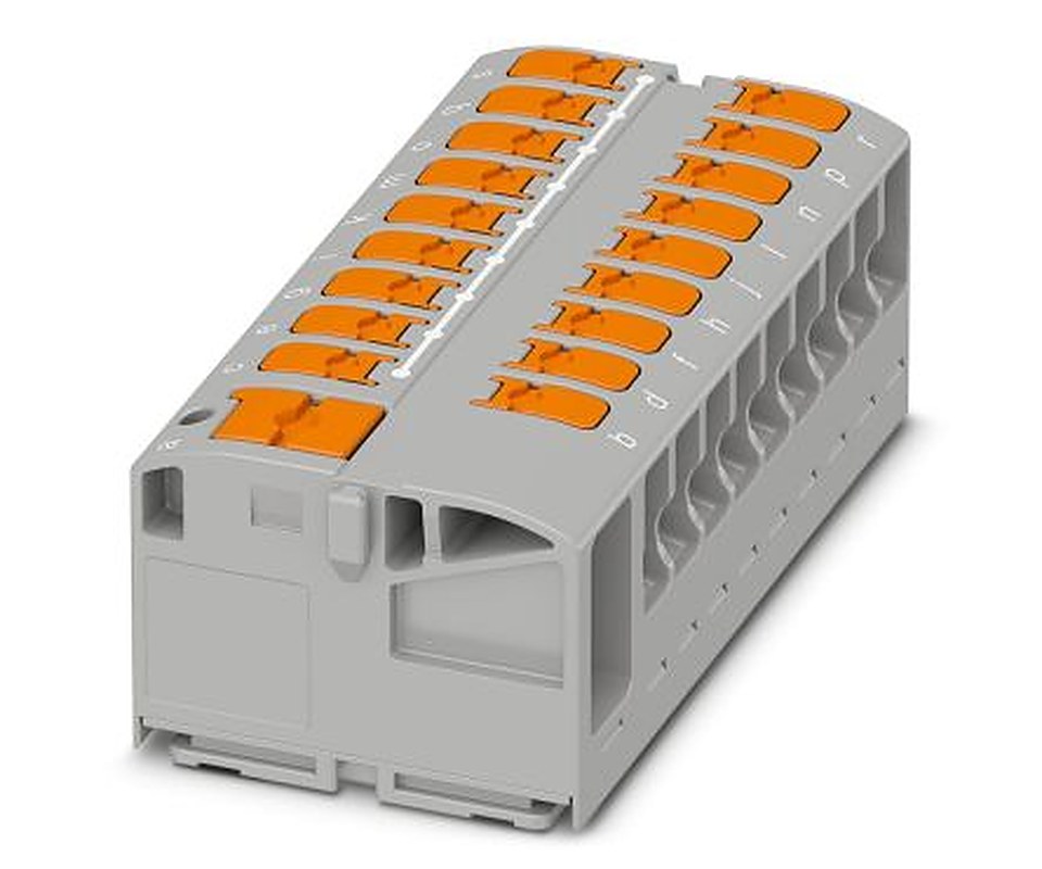 Phoenix Contact Distribution Block, 19 Way, 450V, 24A, Grey