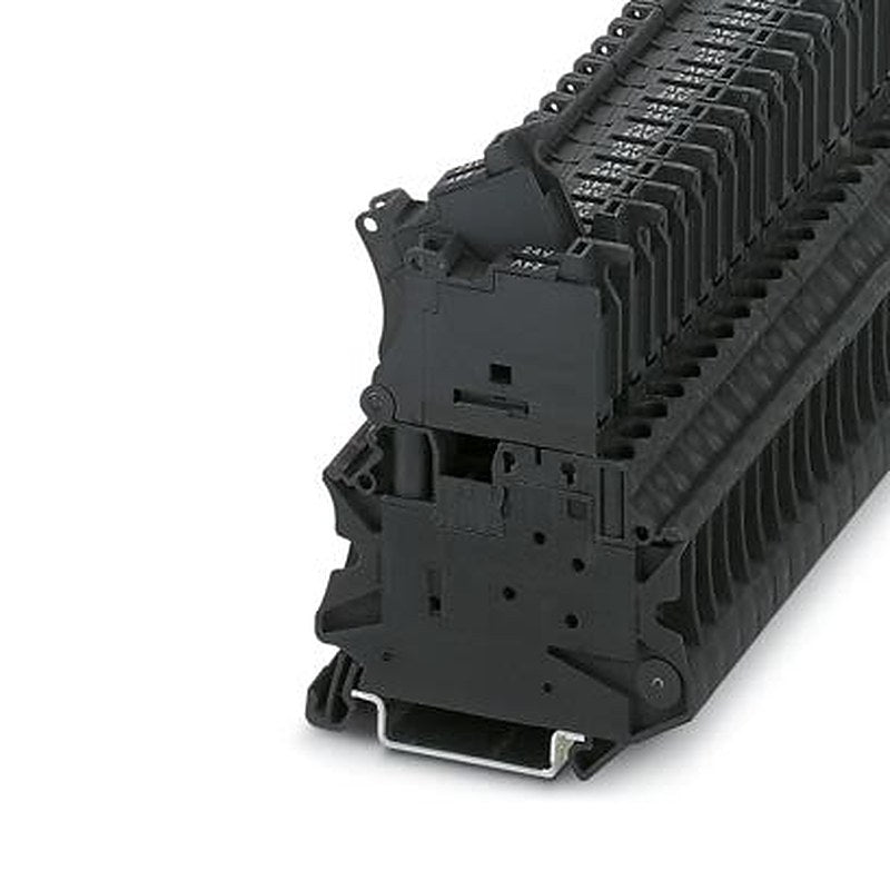 Phoenix Contact 1021489 UT Series Fuse Modular Terminal Block Black, 0.14mm², 6 mm², 2-Level Fused, Screw