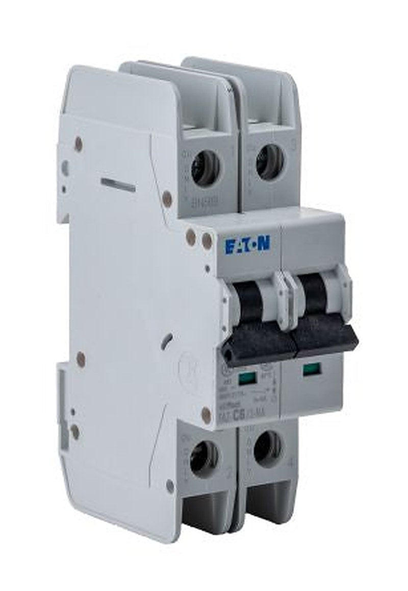 Eaton xEffect xEffect Miniature Circuit Breaker, 2-Pole, 6A, Type C, 415V ac AC, 60 V dc DC, 10 kA Breaking Capacity