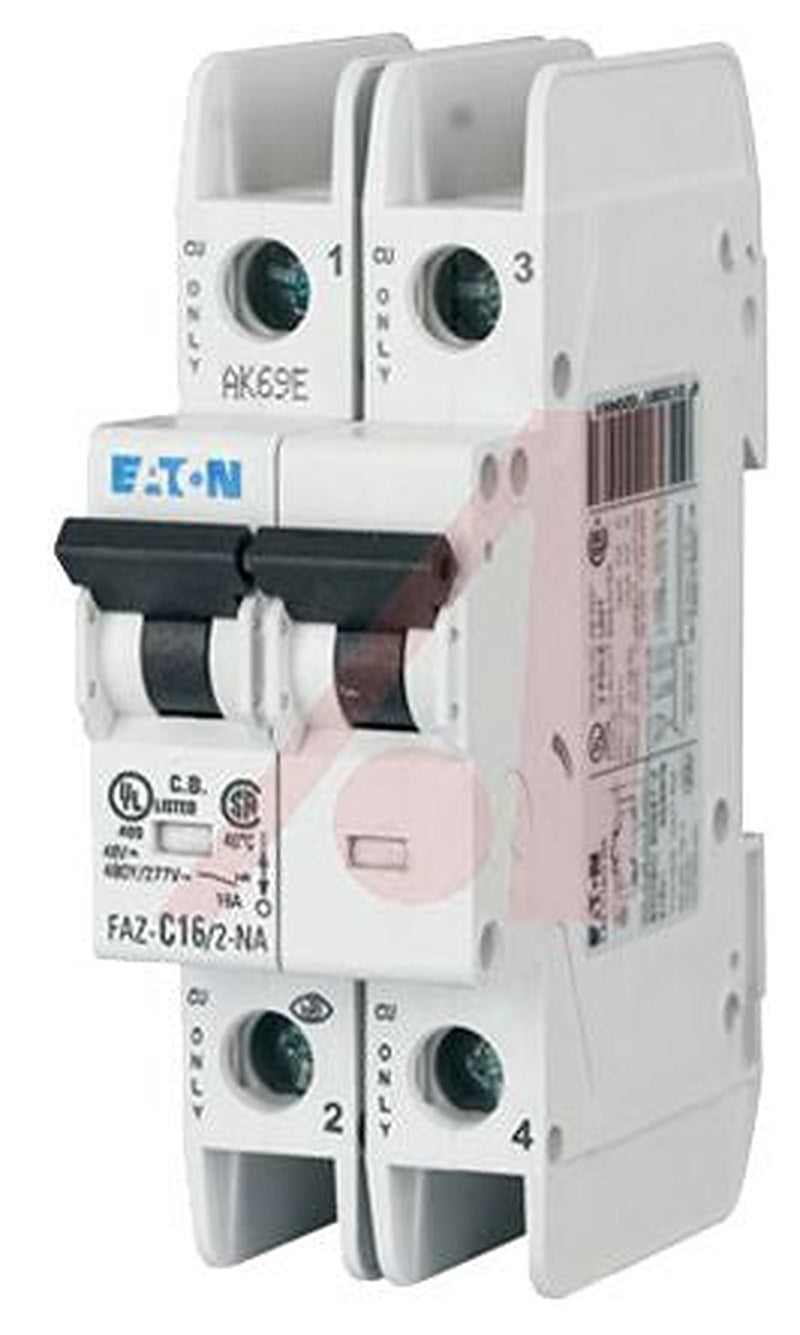 Eaton xEffect xEffect Miniature Circuit Breaker, 2-Pole, 15A, Type D, 415V ac AC, 10 kA Breaking Capacity