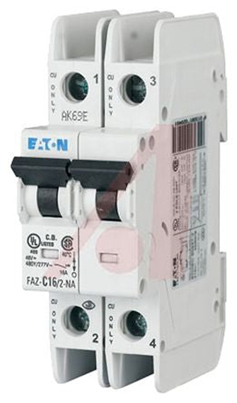 Eaton xEffect xEffect Miniature Circuit Breaker, 2-Pole, 16A, Type D, 415V ac AC, 10 kA Breaking Capacity