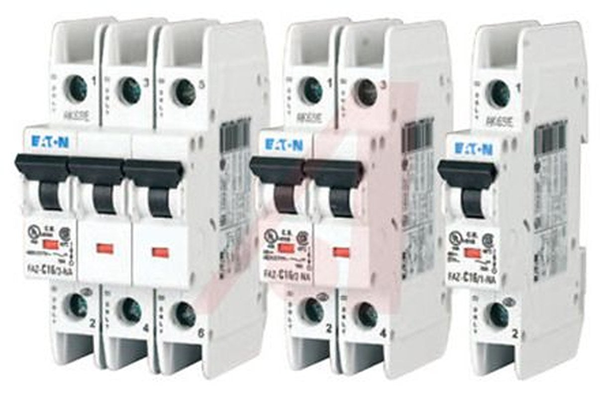 Eaton xEffect FAZ Miniature Circuit Breaker, 2-Pole, 5A, Type D, 415V ac AC, 60 V dc DC, 10 kA Breaking Capacity