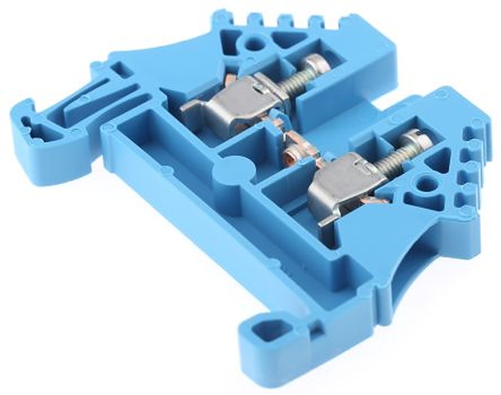 Weidmüller 1023780000 WDU Series DIN Rail Terminal Block Blue, 2.5mm², 1-Level, Screw, IECEx/ATEX