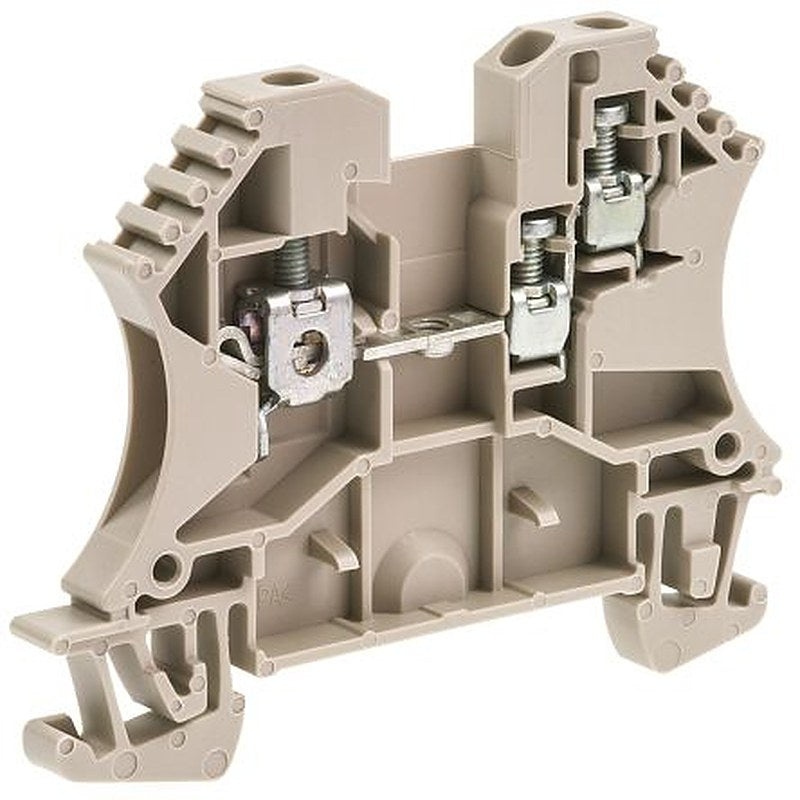 Weidmüller 1024700000 WDU Series Feed Through Terminal Block Brown, 2.5mm², 1-Level, Screw, IECEx/ATEX